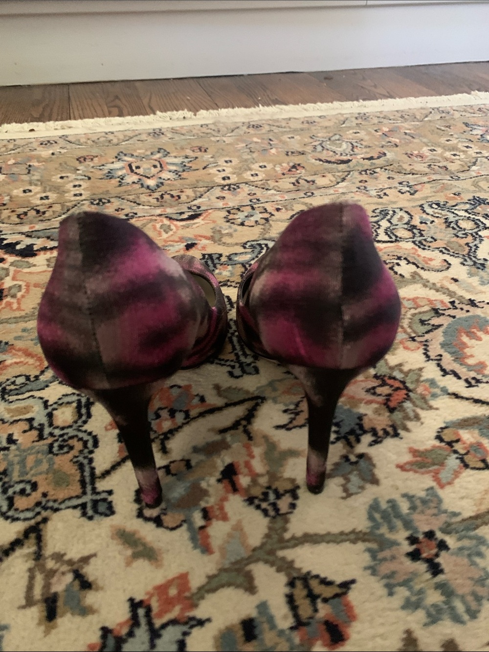 Dior Iridescent Plum Ombre Stiletto Pumps - Picture 10 of 14